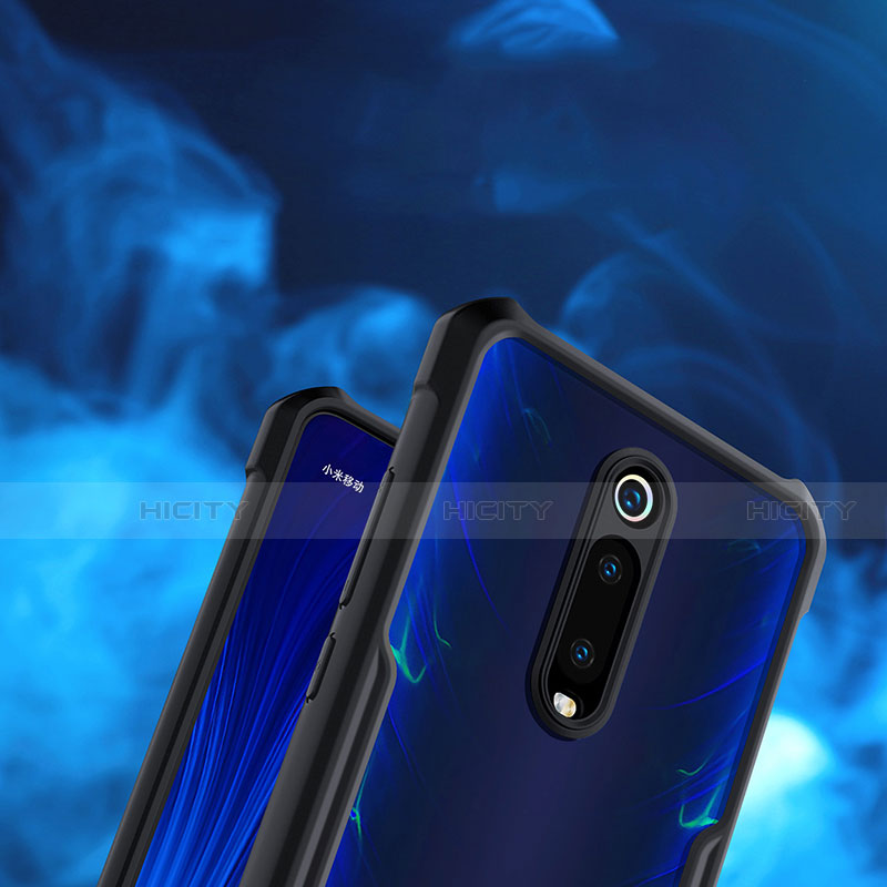 Coque Contour Silicone et Vitre Transparente Miroir 360 Degres avec Support Bague Anneau Aimante Magnetique T01 pour Xiaomi Mi 9T Plus