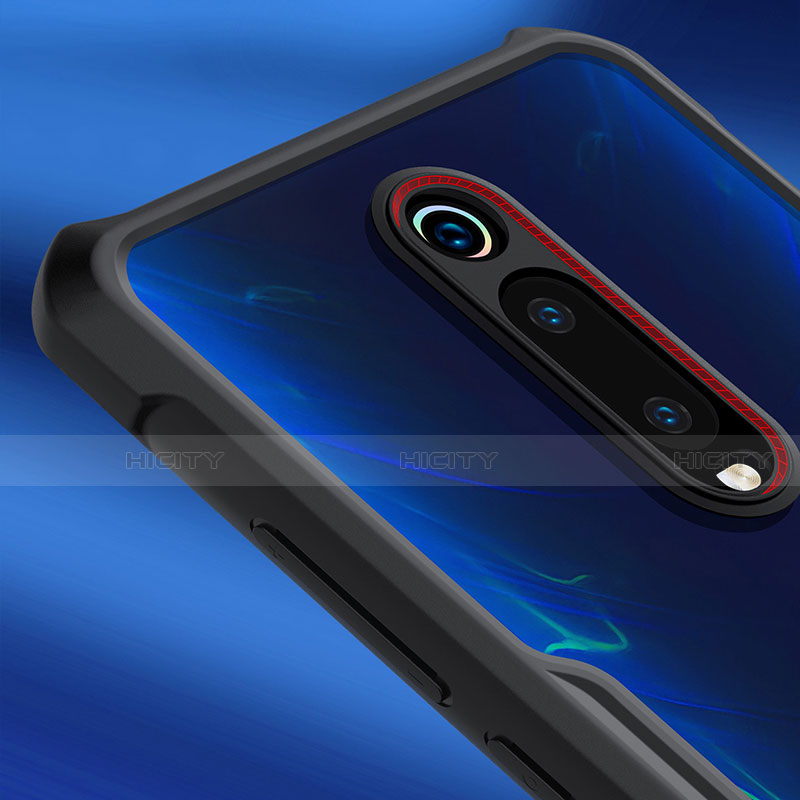 Coque Contour Silicone et Vitre Transparente Miroir 360 Degres avec Support Bague Anneau Aimante Magnetique T01 pour Xiaomi Mi 9T Pro Plus