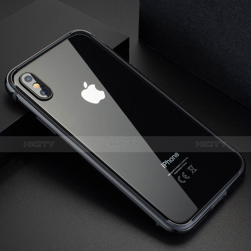 Coque Contour Silicone Gel B02 pour Apple iPhone Xs Noir Plus