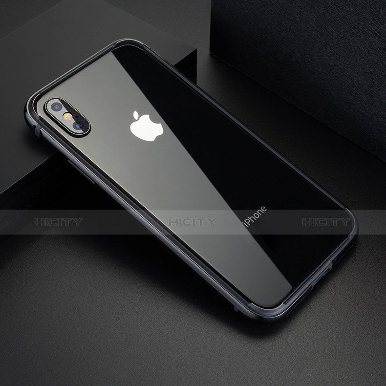 Coque Contour Silicone Gel F02 pour Apple iPhone X Noir Plus