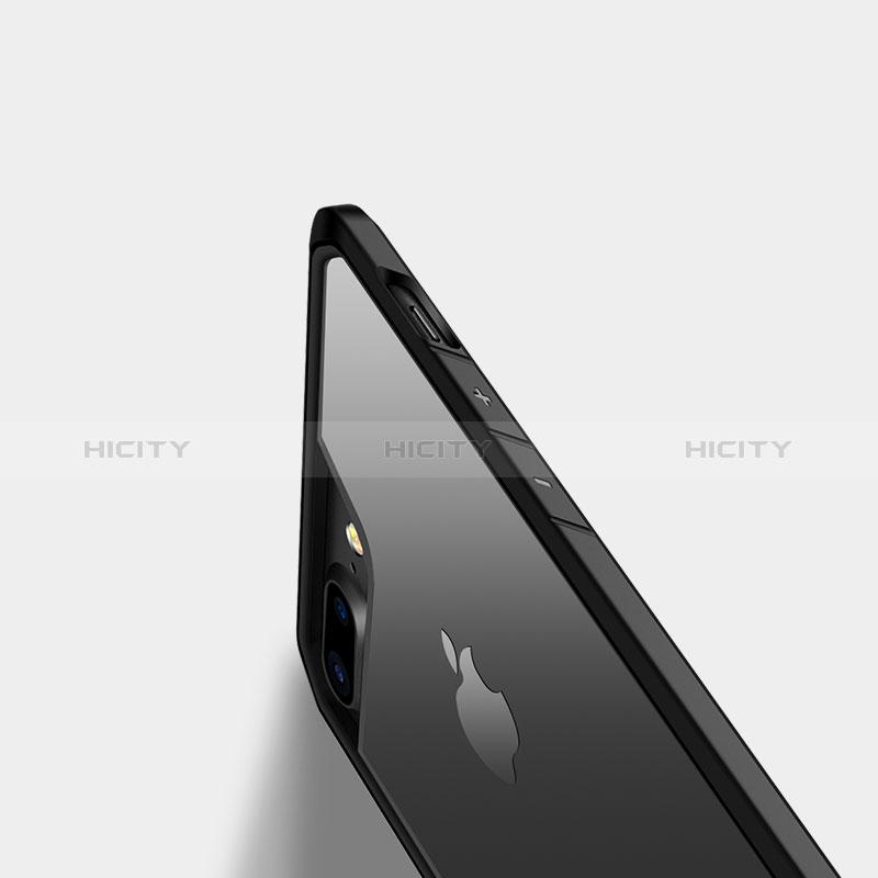 Coque Contour Silicone Transparente pour Apple iPhone 8 Plus Noir Plus