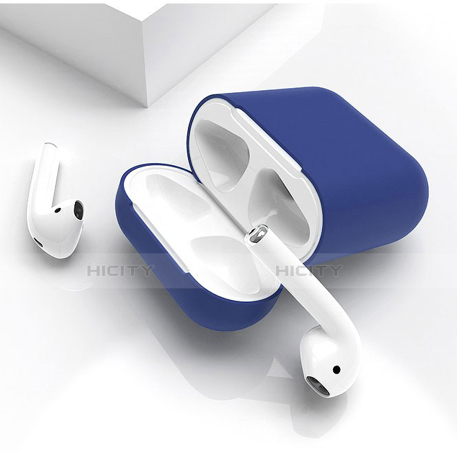 Coque de Protection en Silicone avec Mousqueton pour Boitier de Charge de Airpods C01 Plus