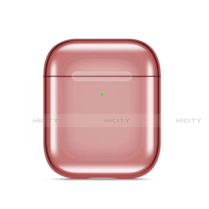 Coque de Protection en Silicone avec Mousqueton pour Boitier de Charge de Airpods C07 Or Rose Plus