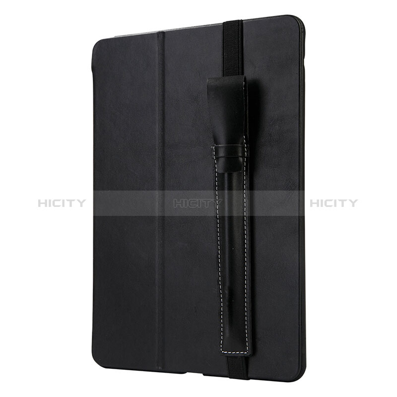 Coque en Cuir Protection Sac Pochette Elastique Douille de Poche Detachable P02 pour Apple Pencil Apple iPad Pro 12.9 (2017) Noir Plus