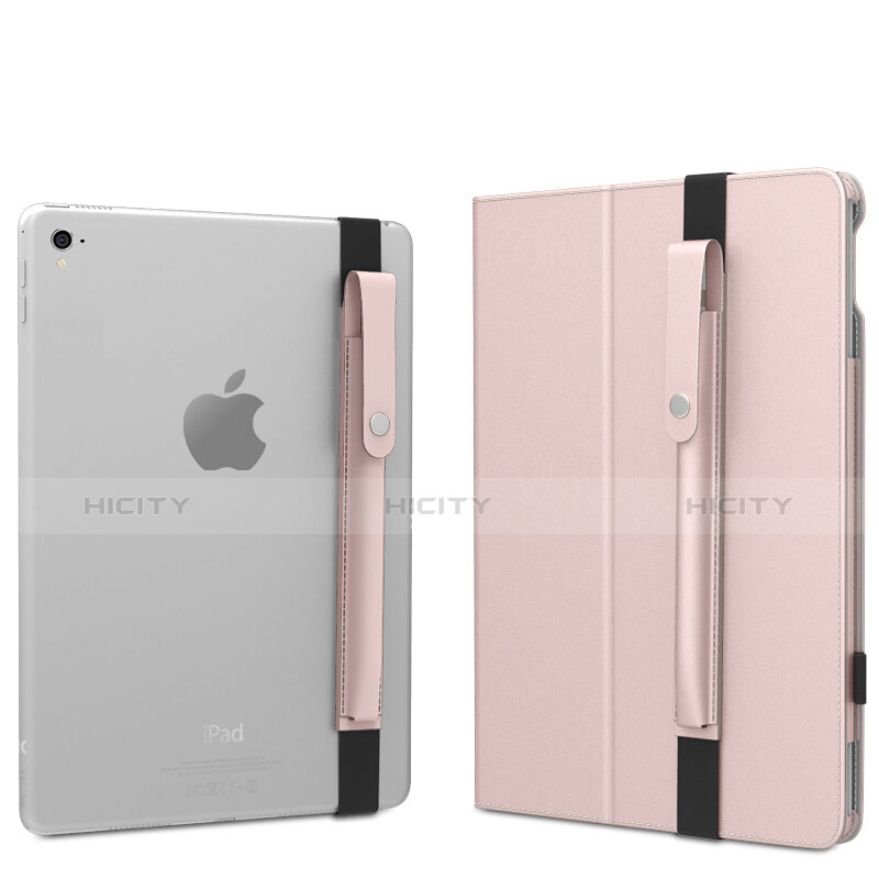 Coque en Cuir Protection Sac Pochette Elastique Douille de Poche Detachable pour Apple Pencil Apple iPad Pro 9.7 Or Rose Plus