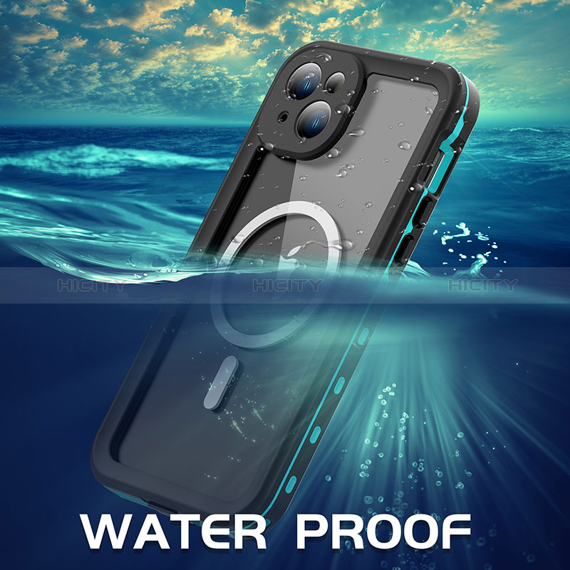 Coque Etanche Contour Silicone et Plastique Housse Etui Waterproof 360 Degres avec Mag-Safe Magnetic Magnetique pour Apple iPhone 14 Plus