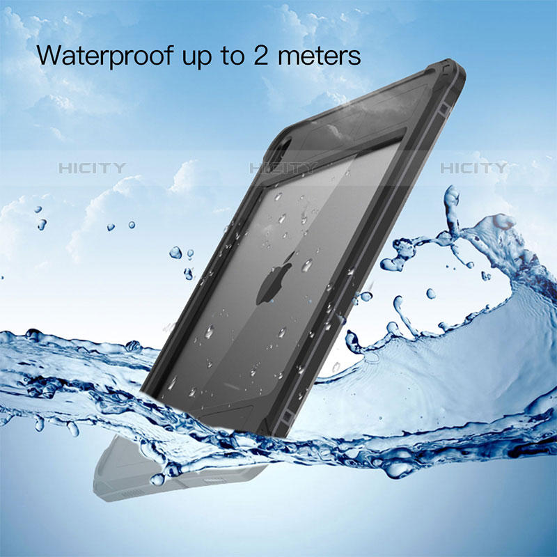 Coque Etanche Contour Silicone et Plastique Housse Etui Waterproof 360 Degres pour Apple iPad Air 4 10.9 (2020) Noir Plus