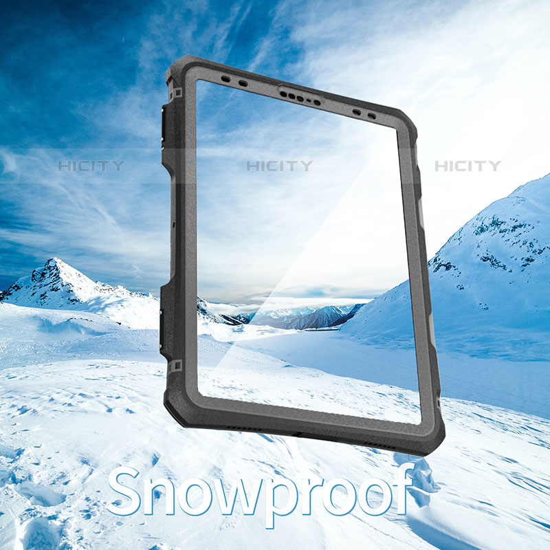 Coque Etanche Contour Silicone et Plastique Housse Etui Waterproof 360 Degres pour Apple iPad Pro 11 (2021) Noir Plus