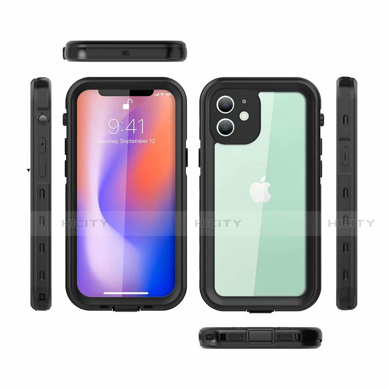 Coque Etanche Contour Silicone et Plastique Housse Etui Waterproof 360 Degres pour Apple iPhone 12 Plus