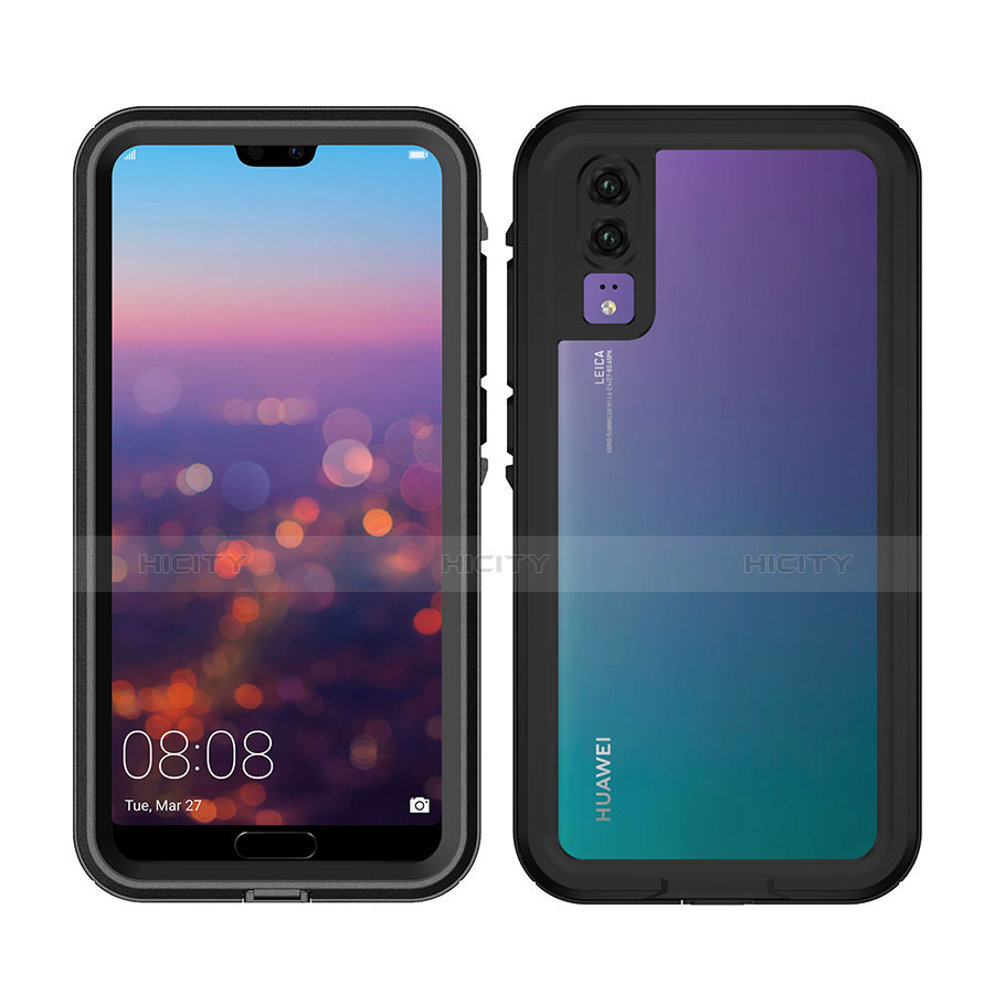 Coque Etanche Contour Silicone et Plastique Housse Etui Waterproof 360 Degres pour Huawei P20 Plus