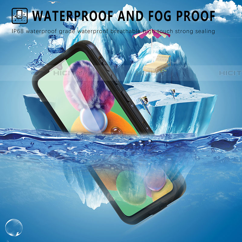 Coque Etanche Contour Silicone et Plastique Housse Etui Waterproof 360 Degres pour Samsung Galaxy A33 5G Noir Plus