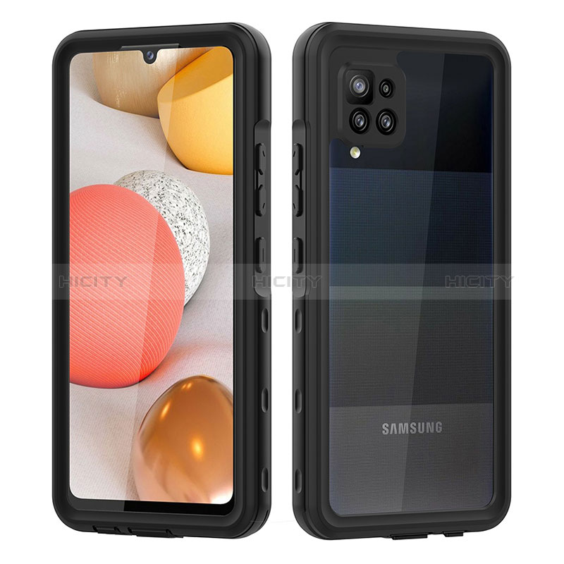 Coque Etanche Contour Silicone et Plastique Housse Etui Waterproof 360 Degres pour Samsung Galaxy A42 5G Noir Plus