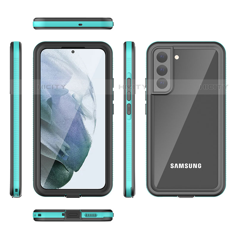 Coque Etanche Contour Silicone et Plastique Housse Etui Waterproof 360 Degres pour Samsung Galaxy S22 Plus 5G Plus