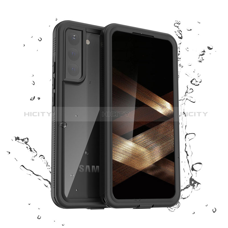 Coque Etanche Contour Silicone et Plastique Housse Etui Waterproof 360 Degres pour Samsung Galaxy S24 5G Noir Plus