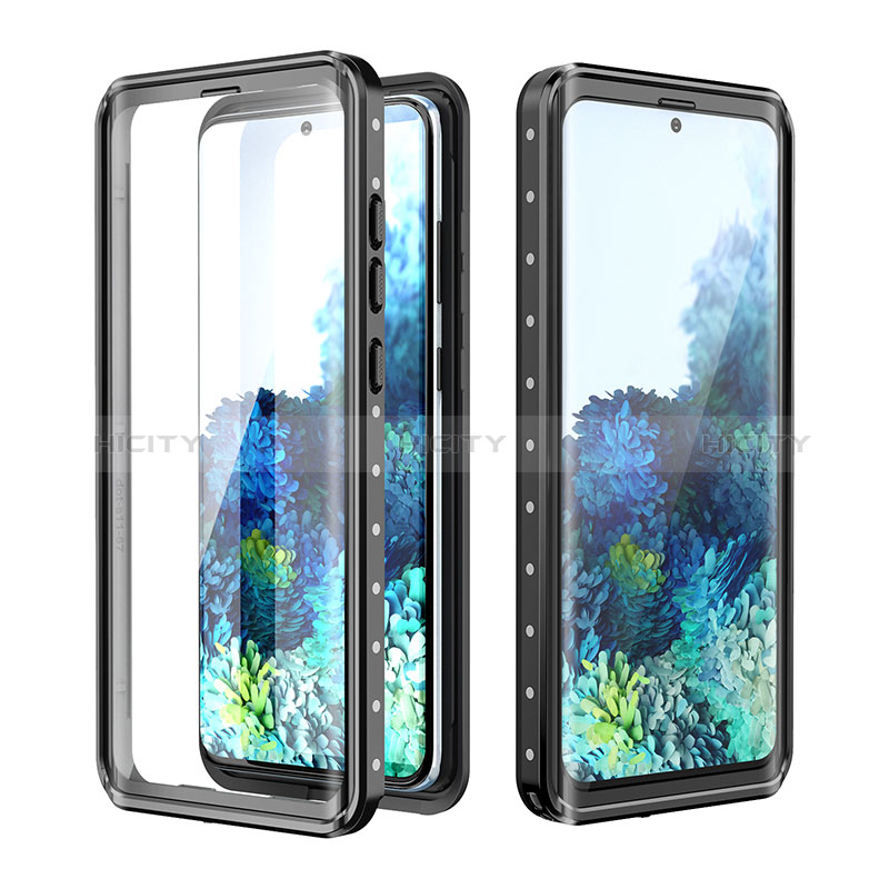 Coque Etanche Contour Silicone et Plastique Housse Etui Waterproof 360 Degres W01 pour Samsung Galaxy S20 Plus 5G Noir Plus