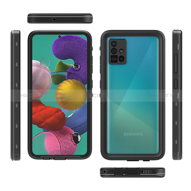 Coque Etanche Contour Silicone et Plastique Housse Etui Waterproof 360 Degres W02 pour Samsung Galaxy A51 5G Plus