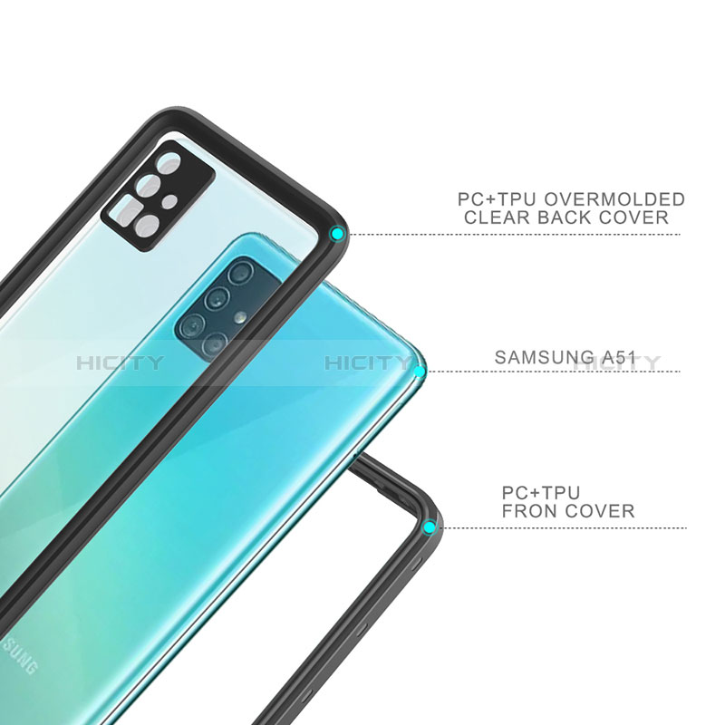 Coque Etanche Contour Silicone et Plastique Housse Etui Waterproof 360 Degres W02 pour Samsung Galaxy M40S Plus