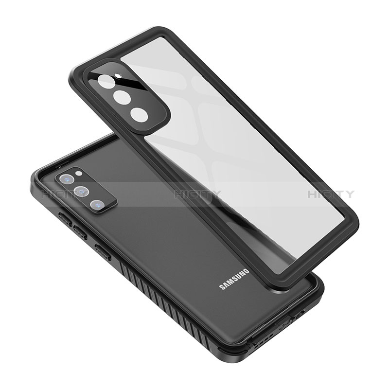 Coque Etanche Contour Silicone et Plastique Housse Etui Waterproof 360 Degres W02 pour Samsung Galaxy S20 FE (2022) 5G Noir Plus