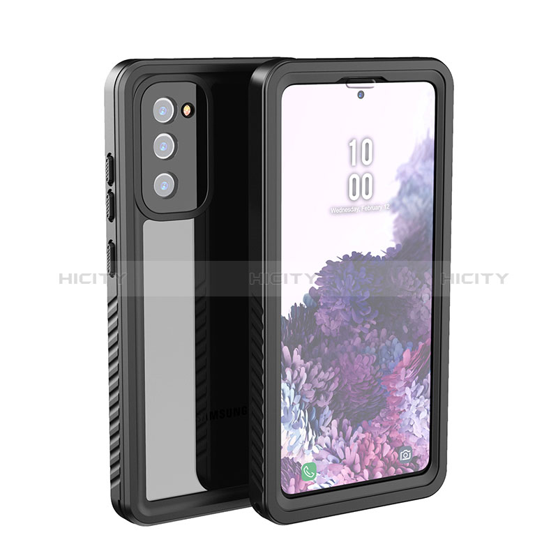 Coque Etanche Contour Silicone et Plastique Housse Etui Waterproof 360 Degres W02 pour Samsung Galaxy S20 Lite 5G Noir Plus