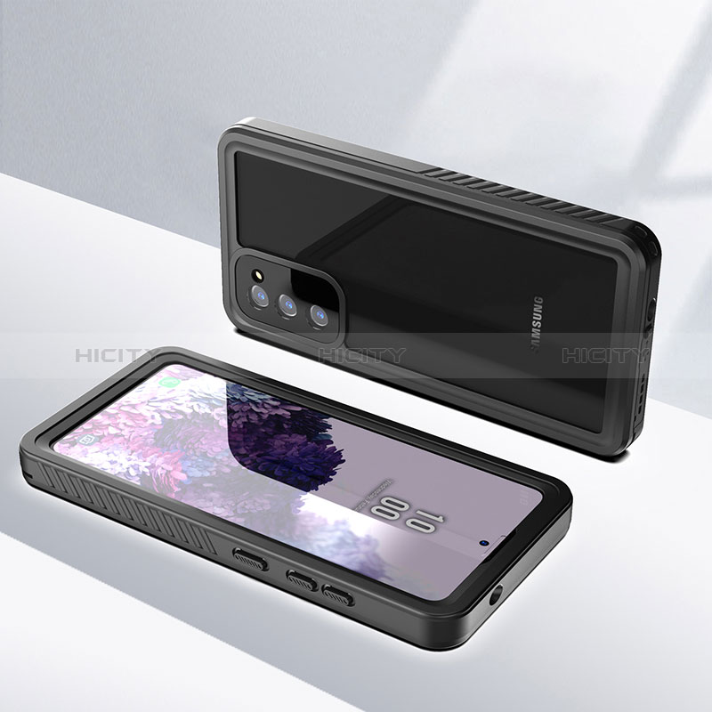 Coque Etanche Contour Silicone et Plastique Housse Etui Waterproof 360 Degres W02 pour Samsung Galaxy S20 Lite 5G Noir Plus