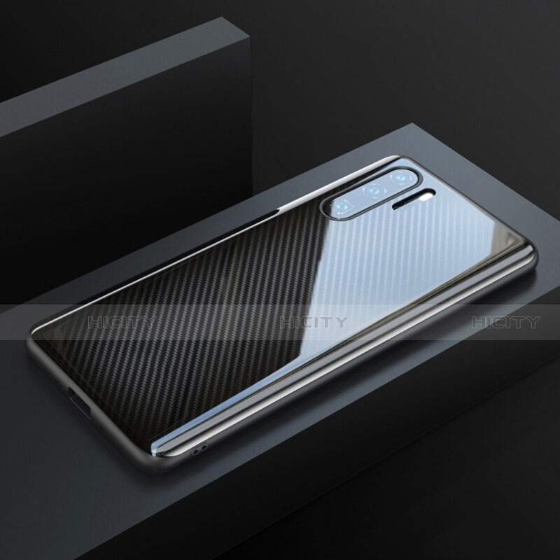 Coque Fibre de Carbone Housse Etui Luxe Serge T01 pour Huawei P30 Pro New Edition Plus
