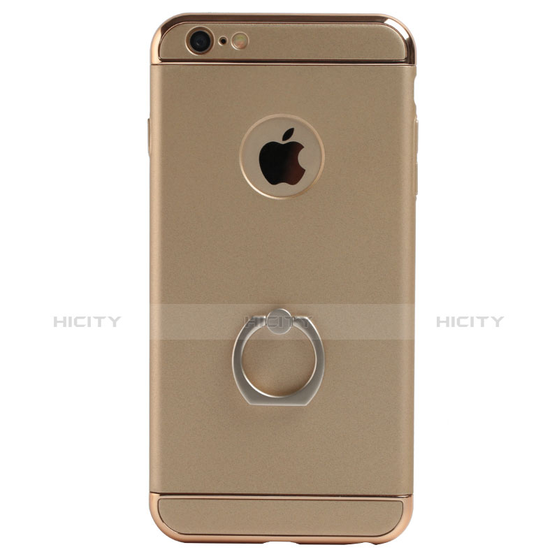 Coque Luxe Aluminum Metal et Support Bague Anneau pour Apple iPhone 6 Plus Or Plus