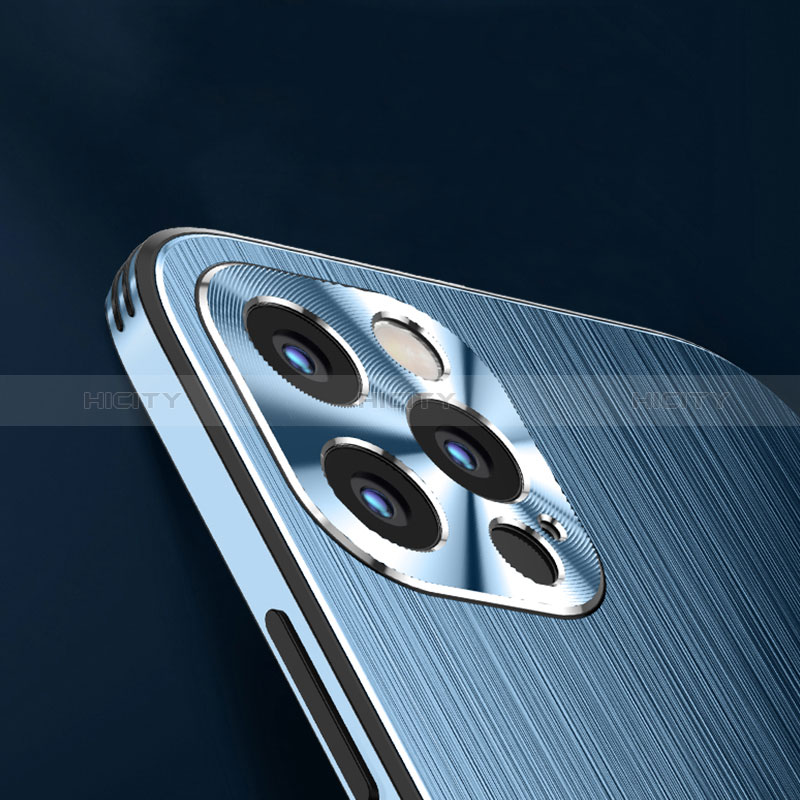 Coque Luxe Aluminum Metal Housse et Bumper Silicone Etui AT1 pour Apple iPhone 13 Pro Plus