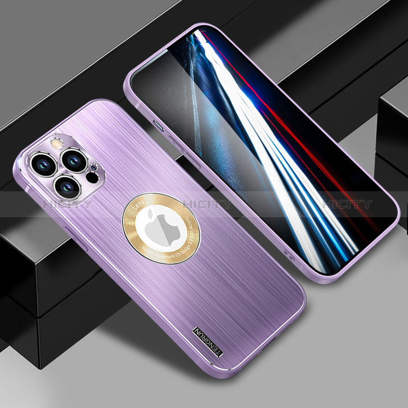 Coque Luxe Aluminum Metal Housse et Bumper Silicone Etui avec Mag-Safe Magnetic Magnetique JL1 pour Apple iPhone 13 Pro Max Plus