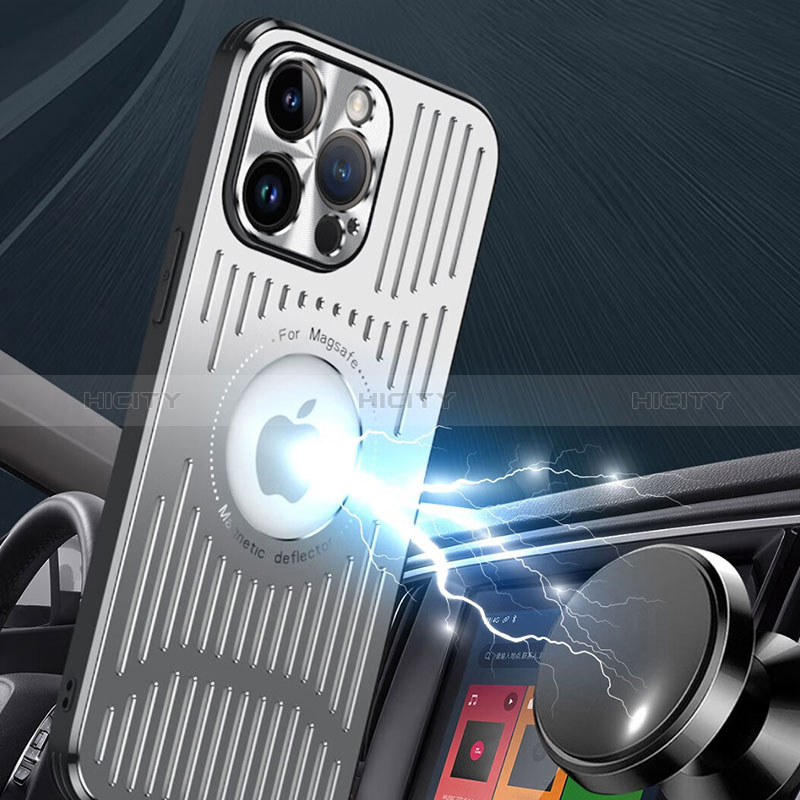 Coque Luxe Aluminum Metal Housse et Bumper Silicone Etui avec Mag-Safe Magnetic Magnetique TX1 pour Apple iPhone 14 Plus