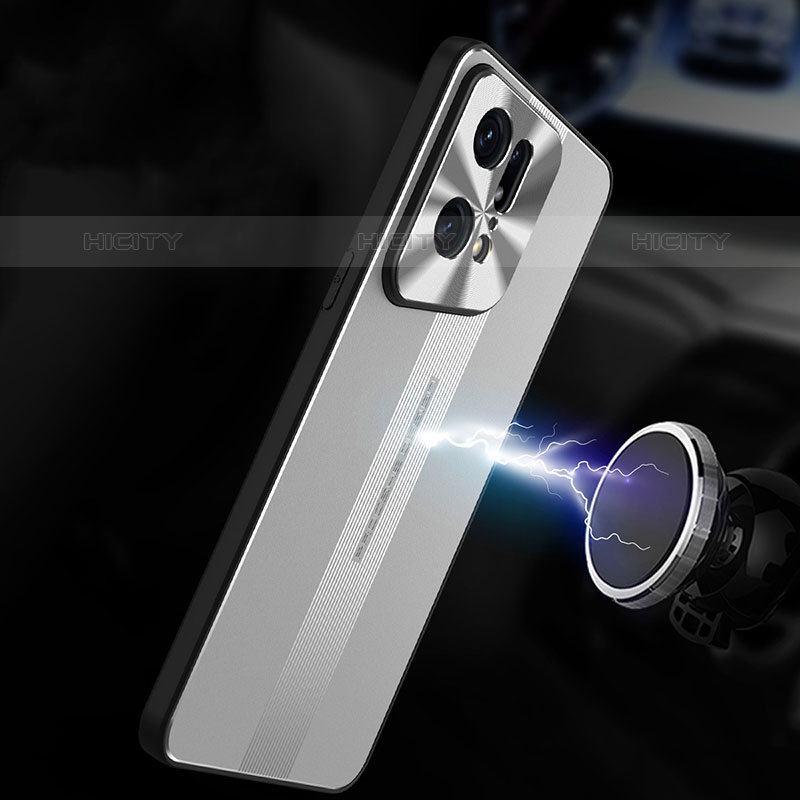 Coque Luxe Aluminum Metal Housse et Bumper Silicone Etui J01 pour Oppo Find X5 Pro 5G Plus