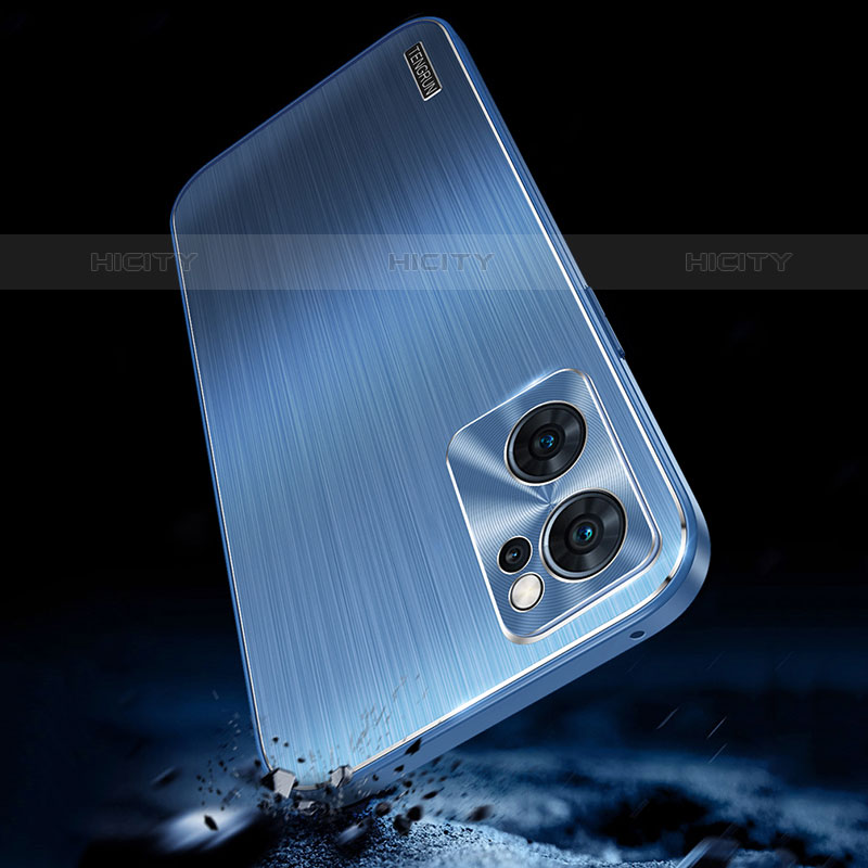 Coque Luxe Aluminum Metal Housse et Bumper Silicone Etui J01 pour Oppo Reno7 Pro 5G Plus