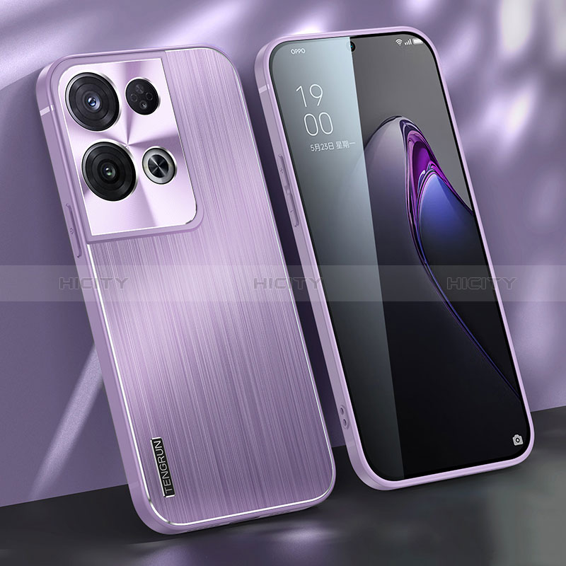 Coque Luxe Aluminum Metal Housse et Bumper Silicone Etui J01 pour Oppo Reno9 Pro+ Plus 5G Plus