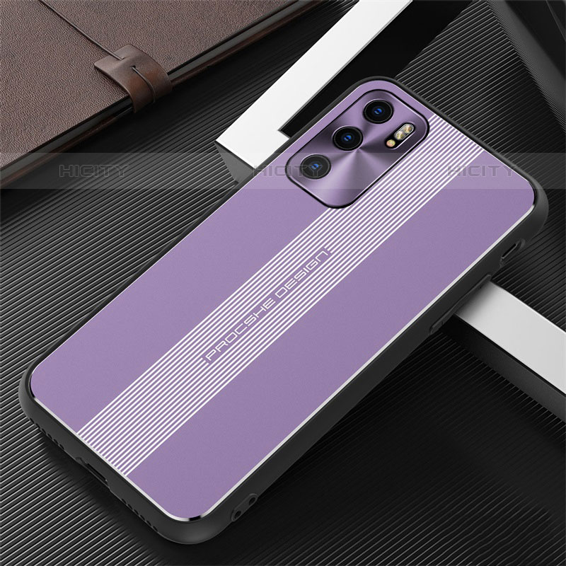 Coque Luxe Aluminum Metal Housse et Bumper Silicone Etui J02 pour Oppo Reno6 Pro 5G India Plus