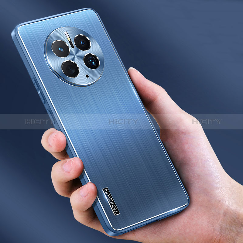 Coque Luxe Aluminum Metal Housse et Bumper Silicone Etui JL1 pour Huawei Mate 50 Pro Plus