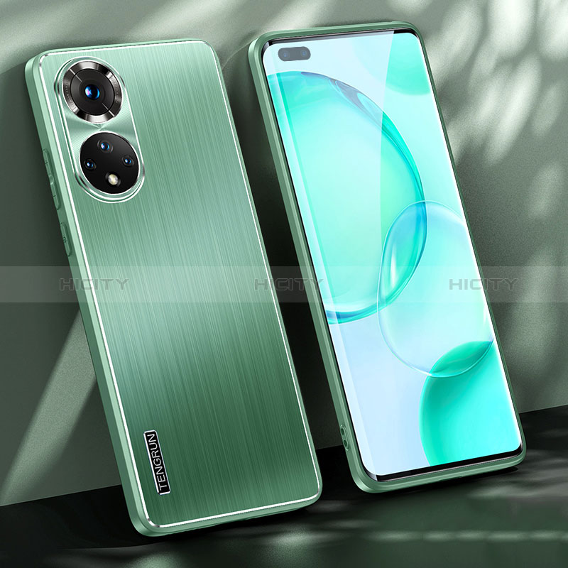 Coque Luxe Aluminum Metal Housse et Bumper Silicone Etui JL1 pour Huawei Nova 9 Pro Vert Plus