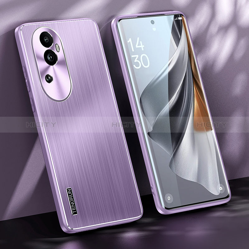 Coque Luxe Aluminum Metal Housse et Bumper Silicone Etui JL1 pour Oppo Reno10 Pro+ Plus 5G Plus