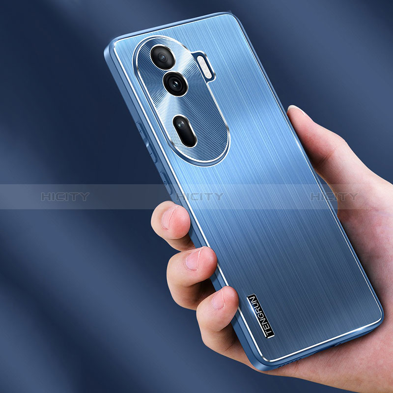 Coque Luxe Aluminum Metal Housse et Bumper Silicone Etui JL1 pour Oppo Reno11 Pro 5G Plus