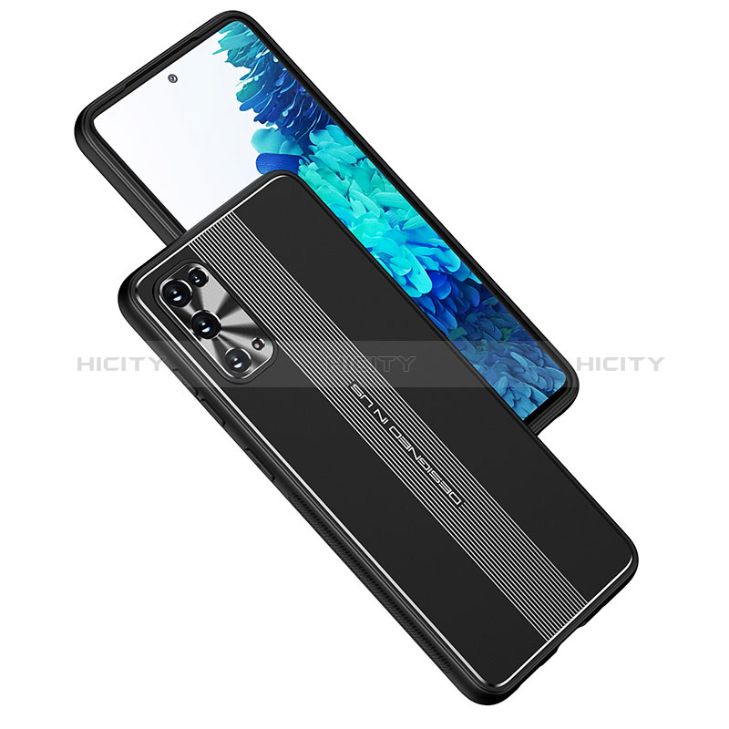 Coque Luxe Aluminum Metal Housse et Bumper Silicone Etui JL1 pour Samsung Galaxy S20 Lite 5G Noir Plus