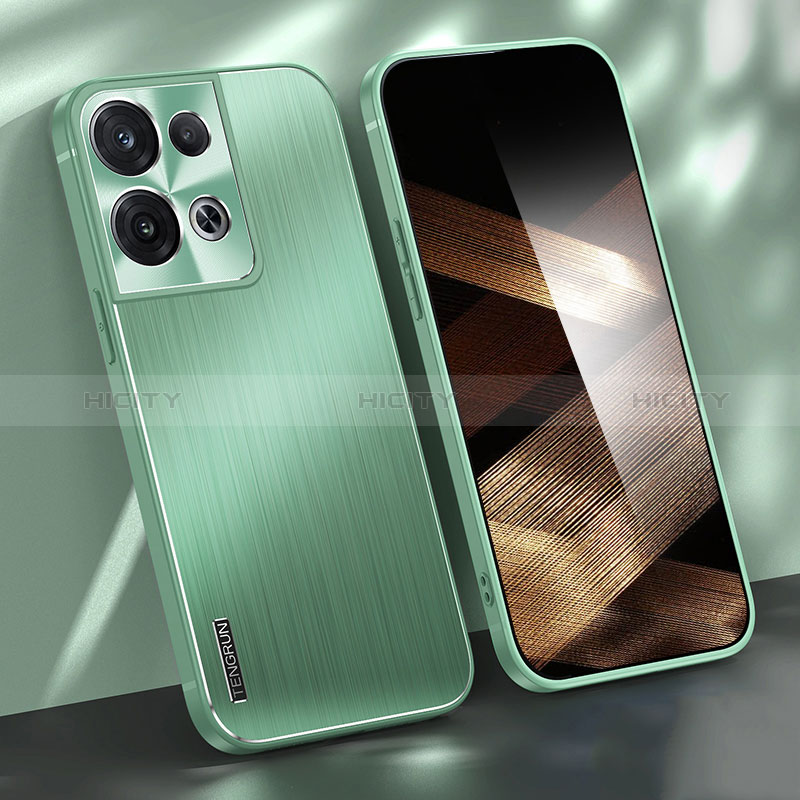 Coque Luxe Aluminum Metal Housse et Bumper Silicone Etui JL1 pour Xiaomi Redmi Note 13 Pro 5G Vert Plus