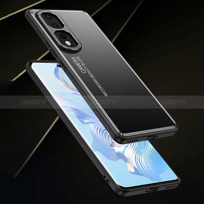 Coque Luxe Aluminum Metal Housse et Bumper Silicone Etui JL2 pour Huawei Honor 80 Pro Flat 5G Plus