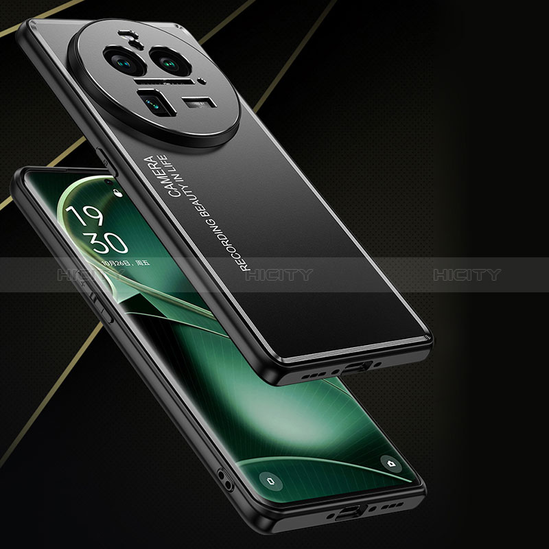 Coque Luxe Aluminum Metal Housse et Bumper Silicone Etui JL2 pour Oppo Find X6 Pro 5G Plus