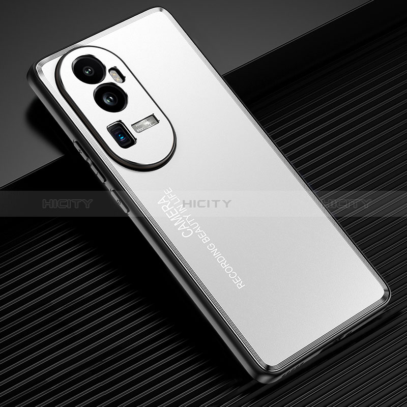 Coque Luxe Aluminum Metal Housse et Bumper Silicone Etui JL2 pour Oppo Reno10 Pro+ Plus 5G Plus