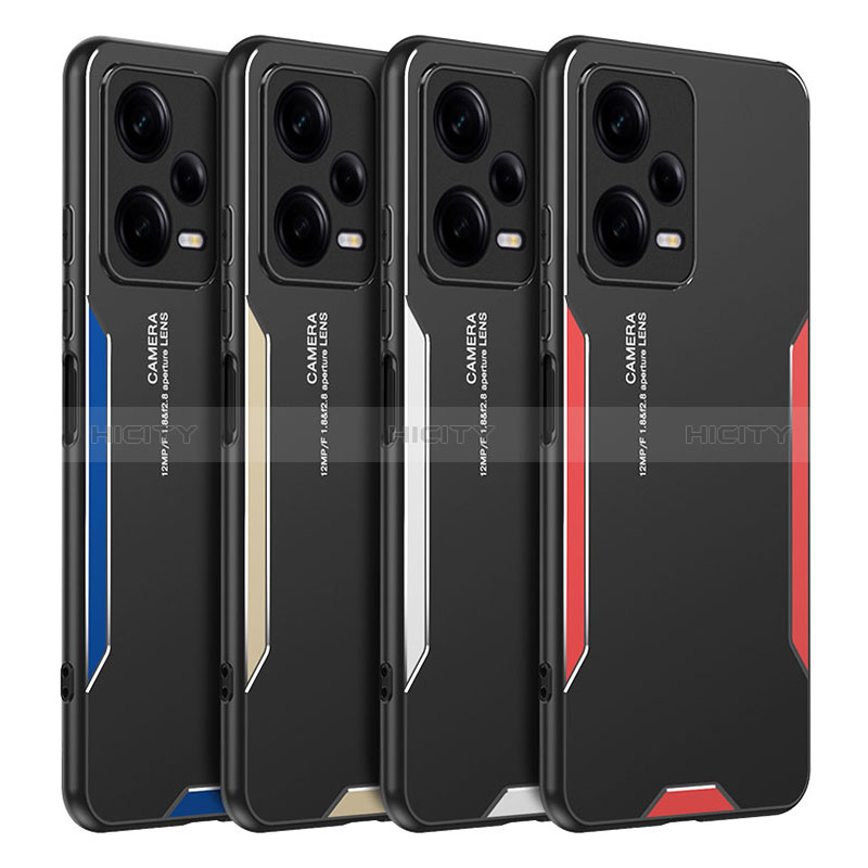 Coque Luxe Aluminum Metal Housse et Bumper Silicone Etui JL2 pour Xiaomi Redmi Note 12 Pro+ Plus 5G Plus