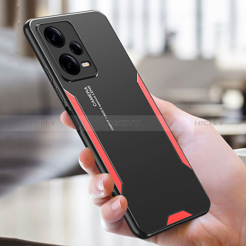 Coque Luxe Aluminum Metal Housse et Bumper Silicone Etui JL2 pour Xiaomi Redmi Note 12 Pro+ Plus 5G Plus