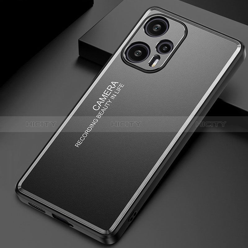 Coque Luxe Aluminum Metal Housse et Bumper Silicone Etui JL2 pour Xiaomi Redmi Note 12 Turbo 5G Plus