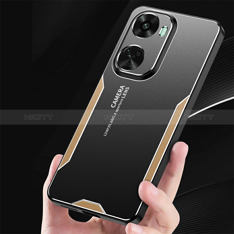 Coque Luxe Aluminum Metal Housse et Bumper Silicone Etui PB1 pour Huawei Nova 11 SE Plus