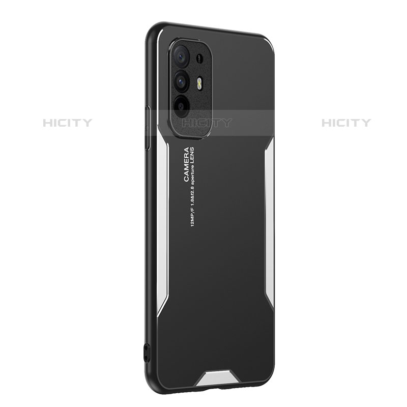 Coque Luxe Aluminum Metal Housse et Bumper Silicone Etui PB1 pour Oppo F19 Pro+ Plus 5G Plus