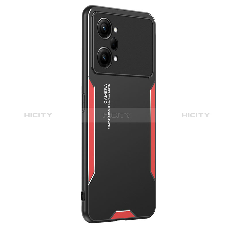 Coque Luxe Aluminum Metal Housse et Bumper Silicone Etui PB1 pour Oppo K10 Pro 5G Rouge Plus