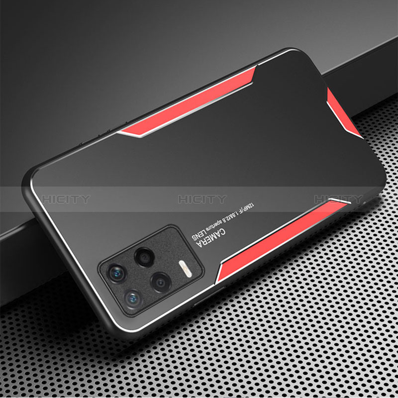 Coque Luxe Aluminum Metal Housse et Bumper Silicone Etui PB1 pour Realme 9 5G India Plus