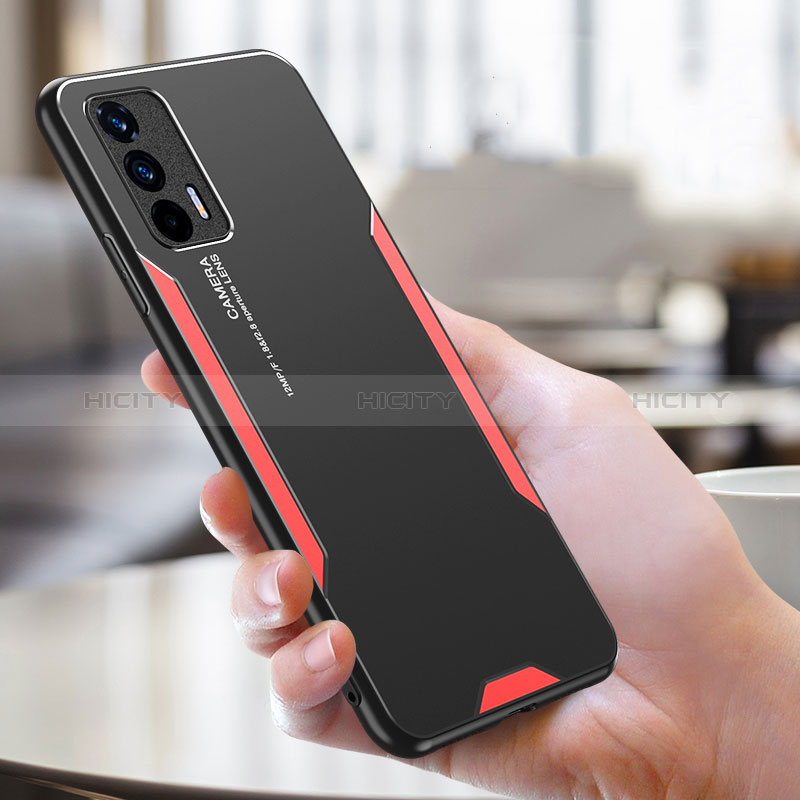 Coque Luxe Aluminum Metal Housse et Bumper Silicone Etui PB1 pour Realme GT 5G Plus